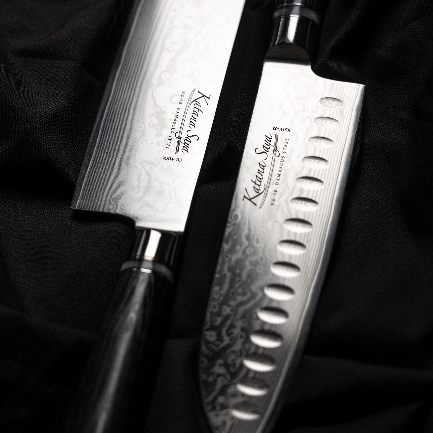 Katana Saya Pakkawood 12cm Santoku Knife