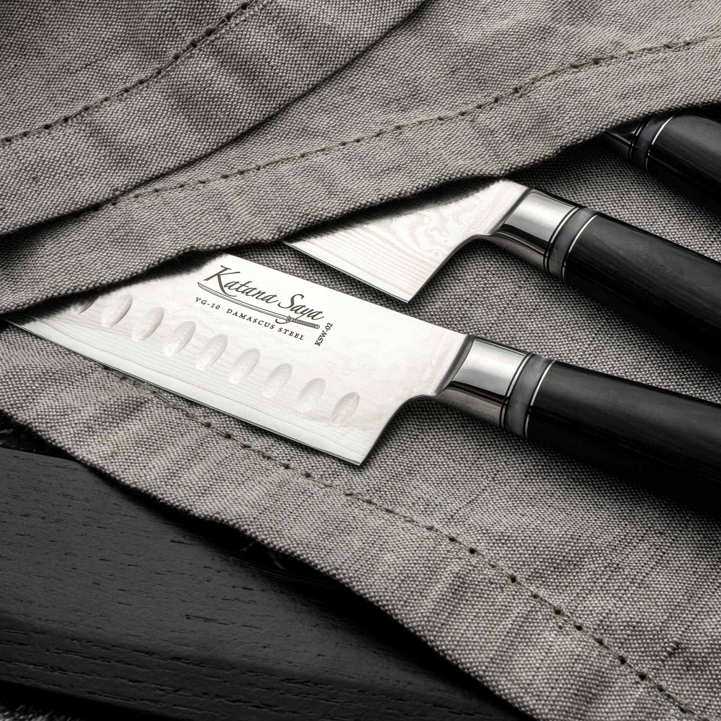 Katana Saya Pakkawood 12cm Santoku Knife