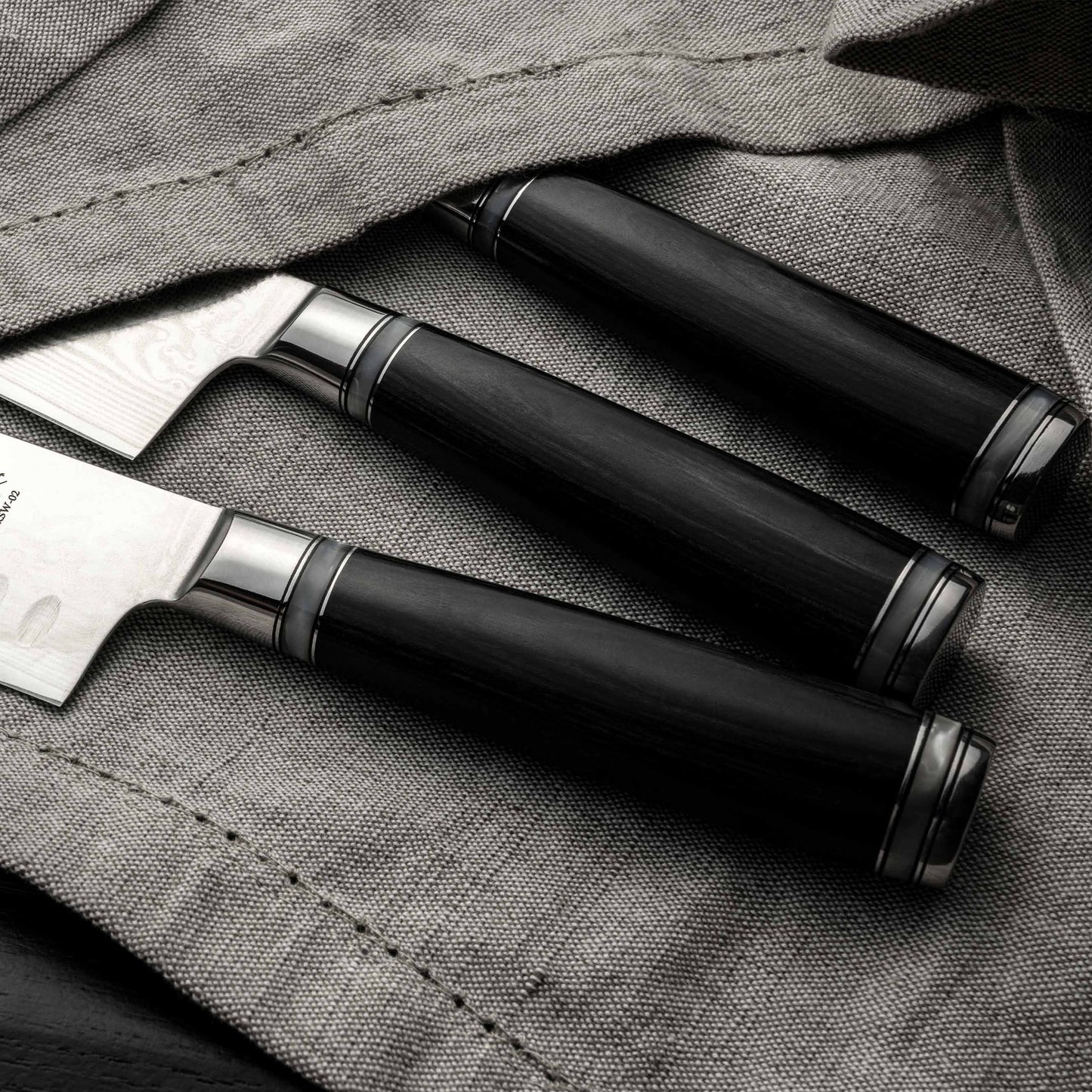 Katana Saya Pakkawood 4 Pce Steak Knife Set