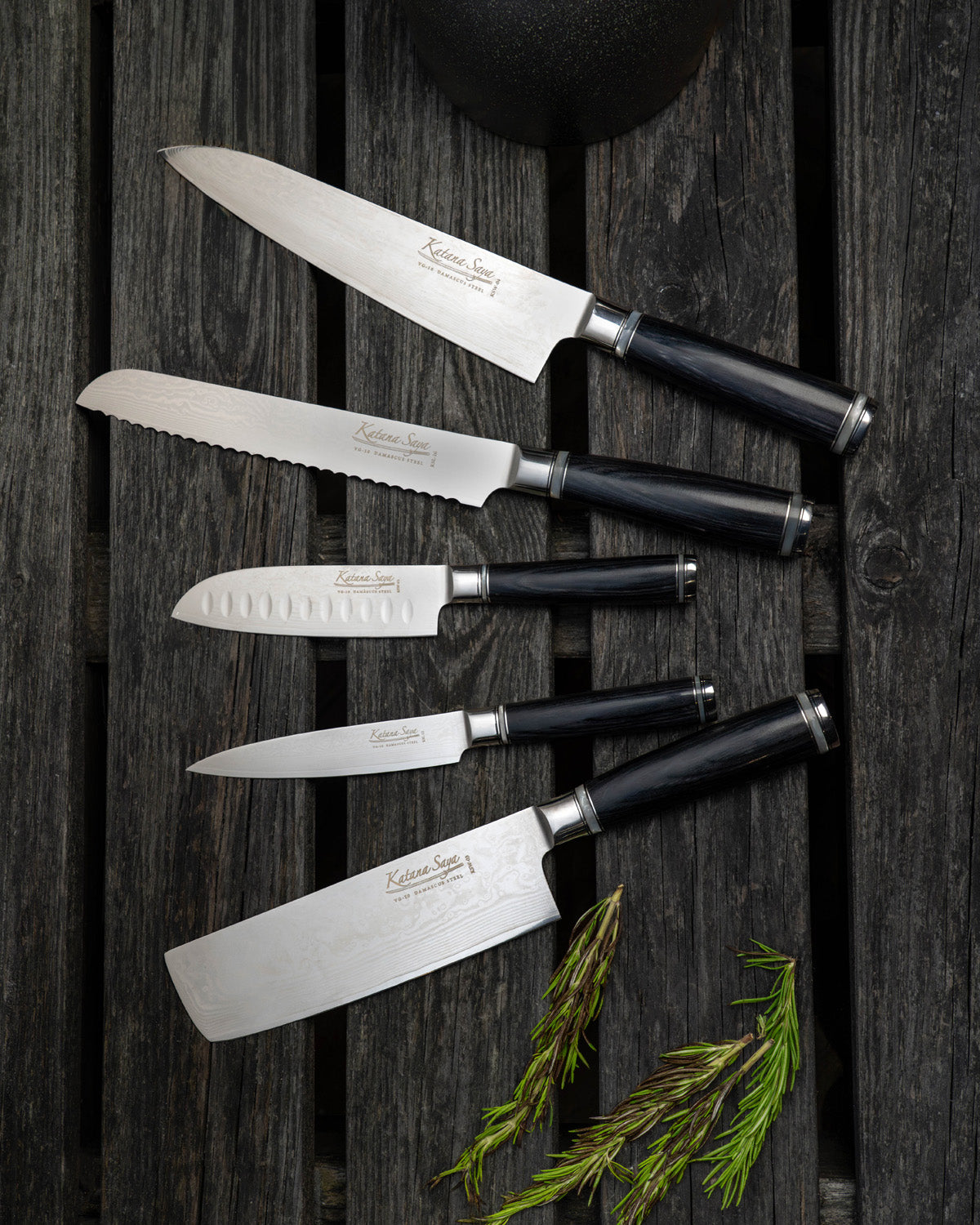 Katana Saya Pakkawood Chef Knife 20cm