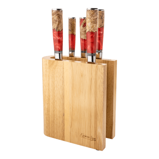 Katana Saya Elements Volcanic 6 Pce Knife Block Set