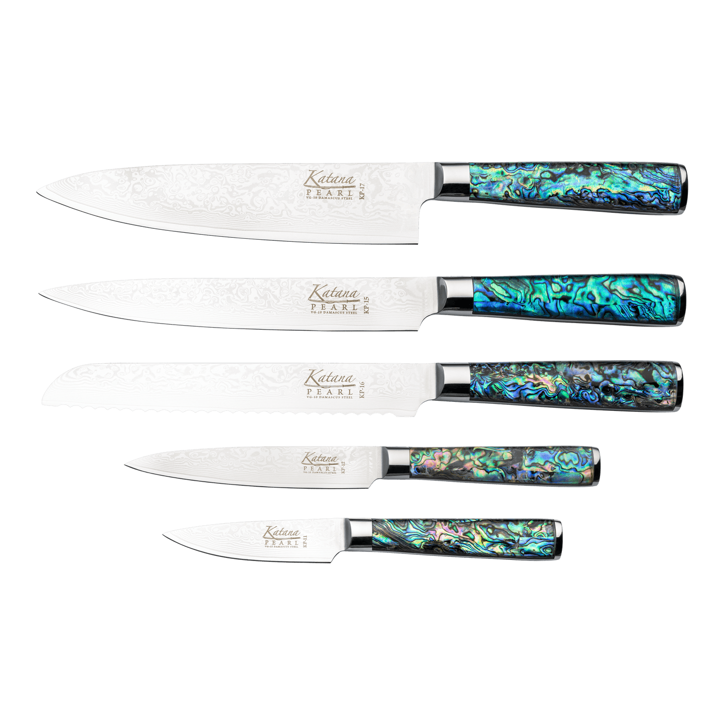 Katana Pearl 6 Pce Knife Block Set