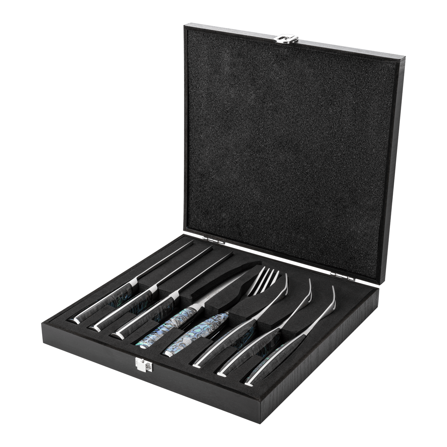 Katana Pearl 8 Pce Steak Knife & Fork Set