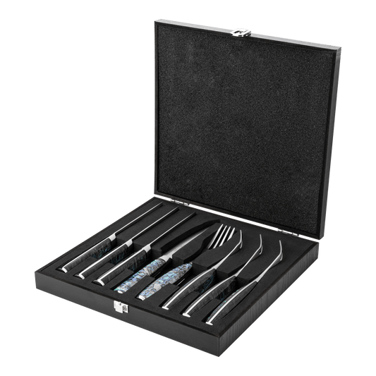Katana Pearl 8 Pce Steak Knife & Fork Set