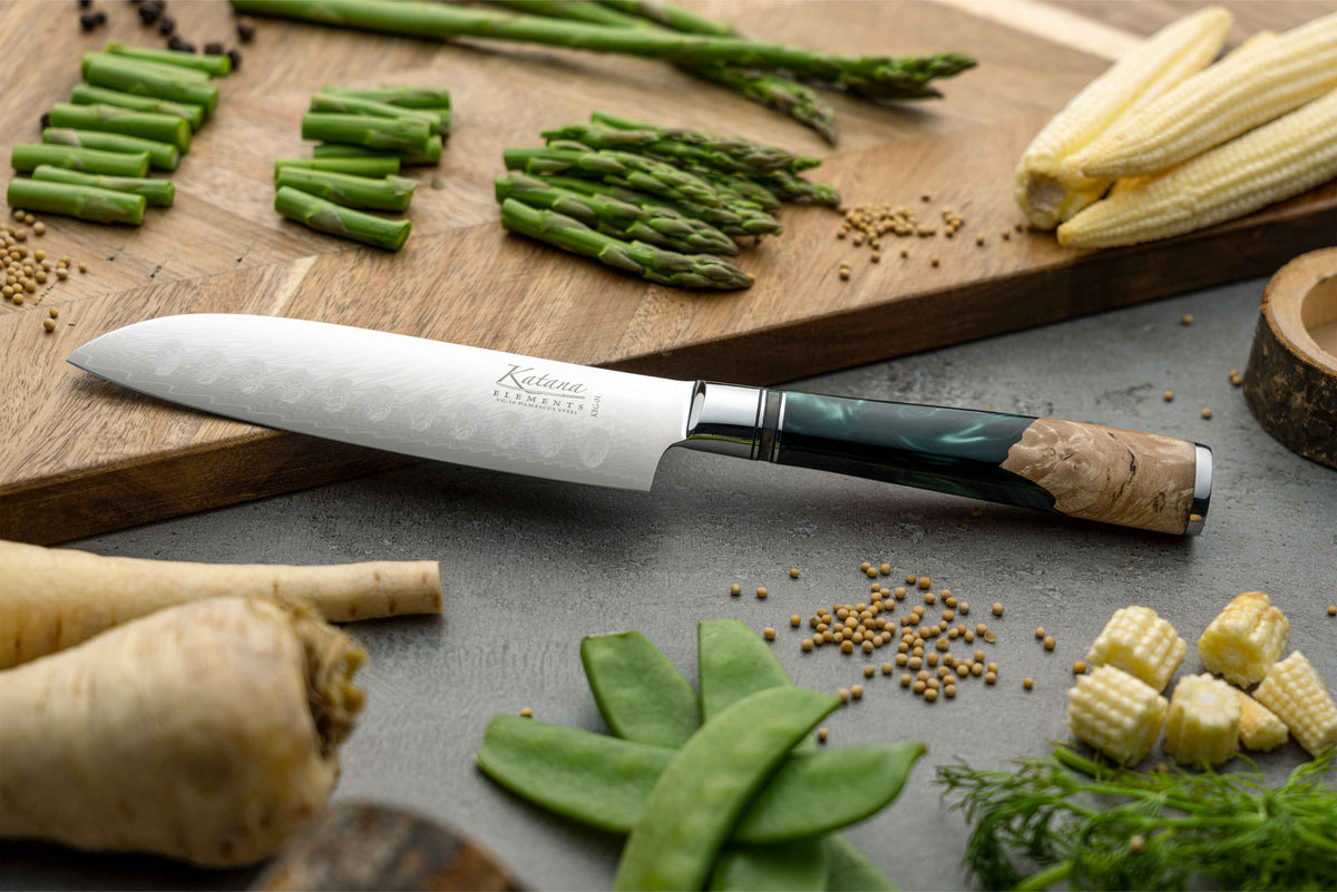 Katana Elements Rainforest 12cm Santoku Knife