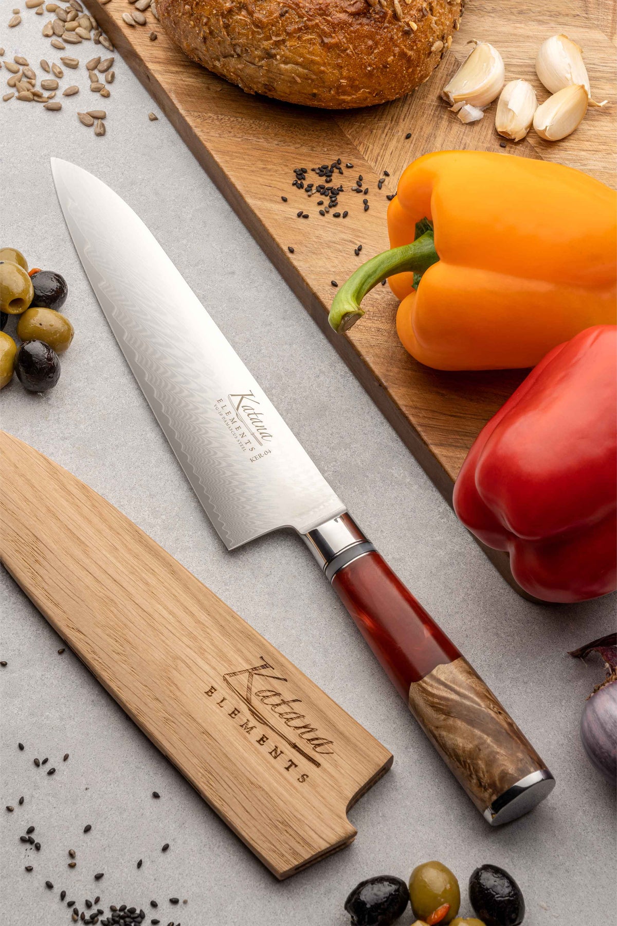 Katana Elements Volcanic 20cm Gyuto Knife