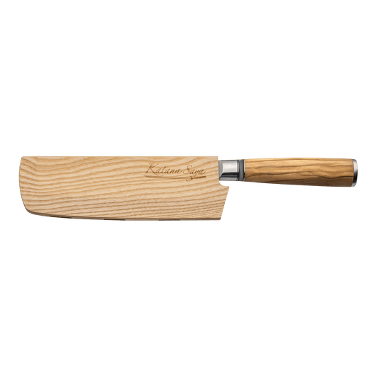 Katana Saya Olive Wood 18cm Nakiri Knife