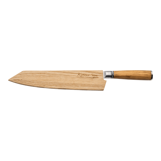 Katana Saya Olive Wood 24cm Kiritsuke Knife
