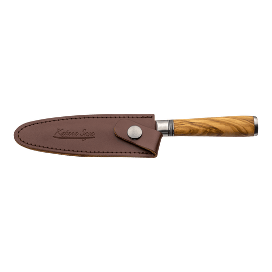 Katana Saya Olive Wood 12cm Utility Knife