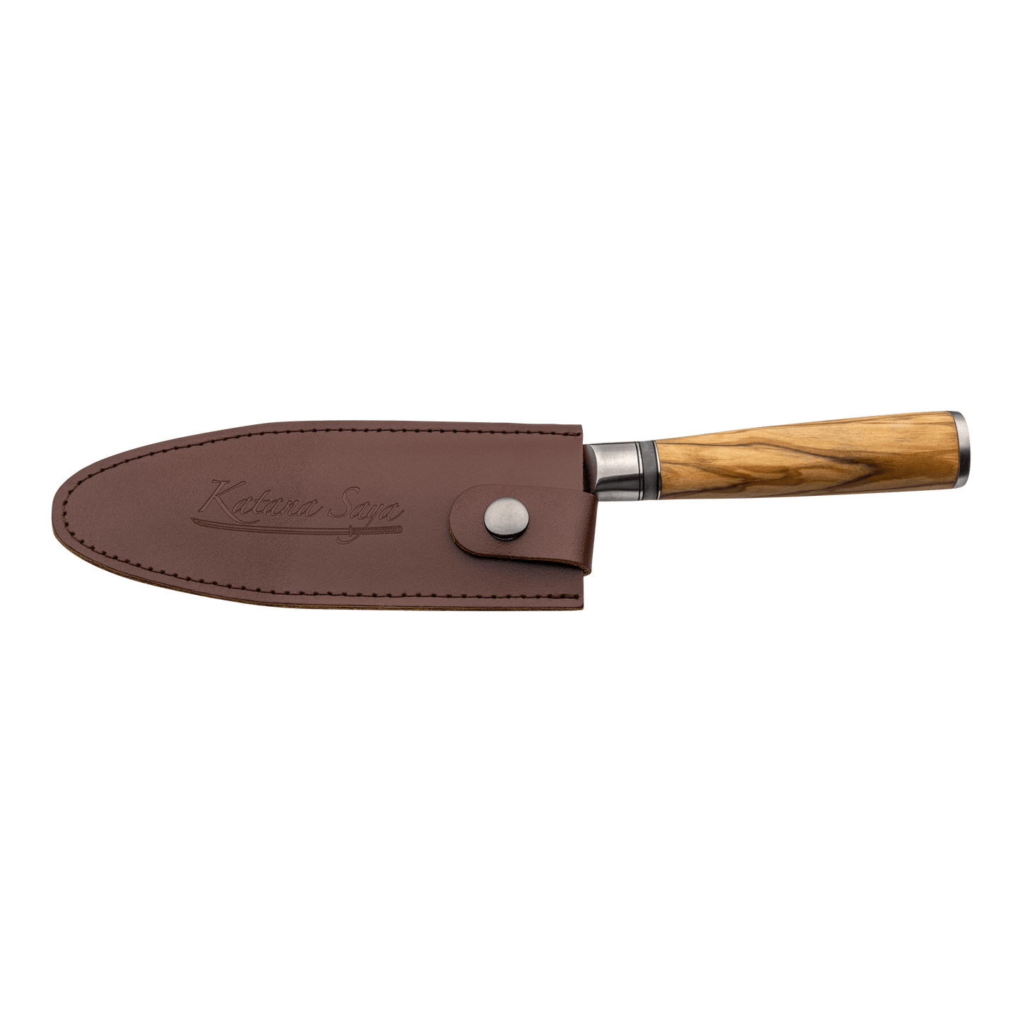 Katana Saya Olive Wood 15cm Chef Knife