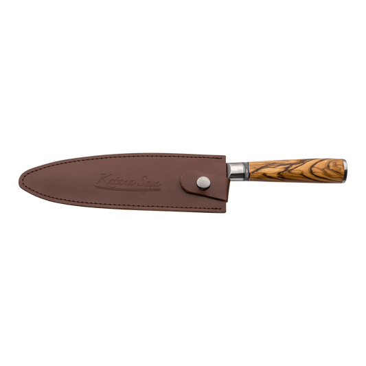 Katana Saya Olive Wood 20cm Chef Knife