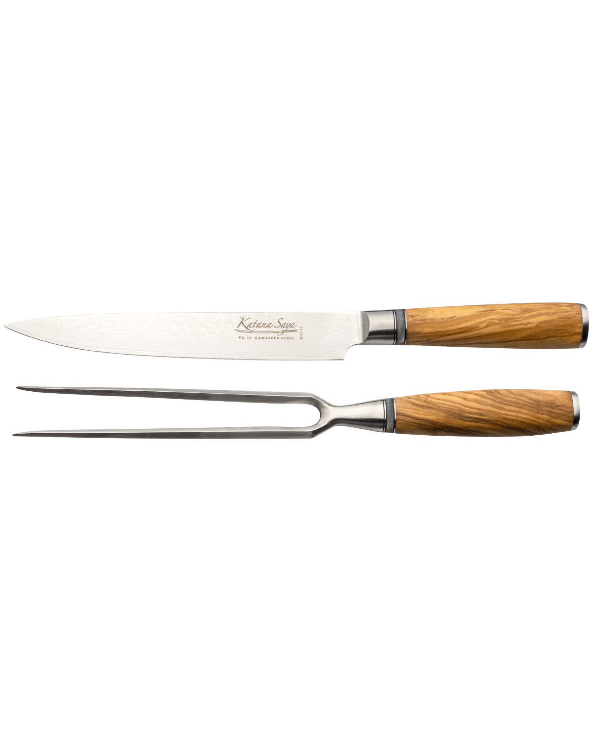 Katana Saya Olive Wood Carving Set 2 Piece