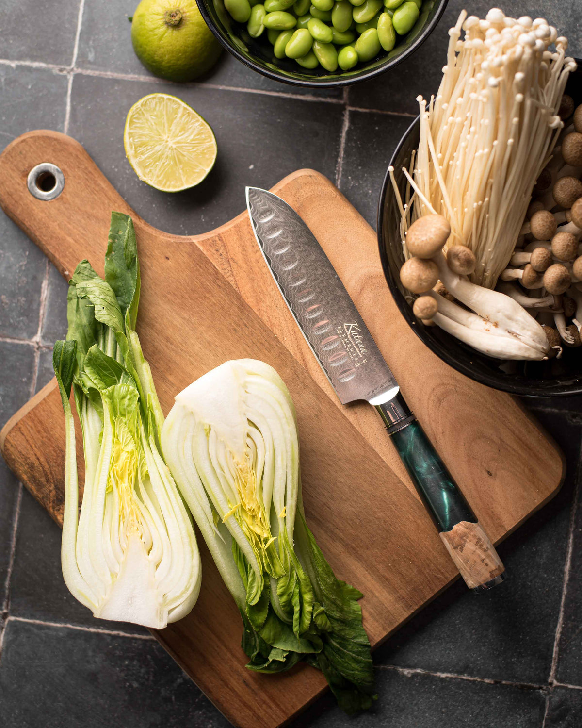 Katana Elements Rainforest 12cm Santoku Knife