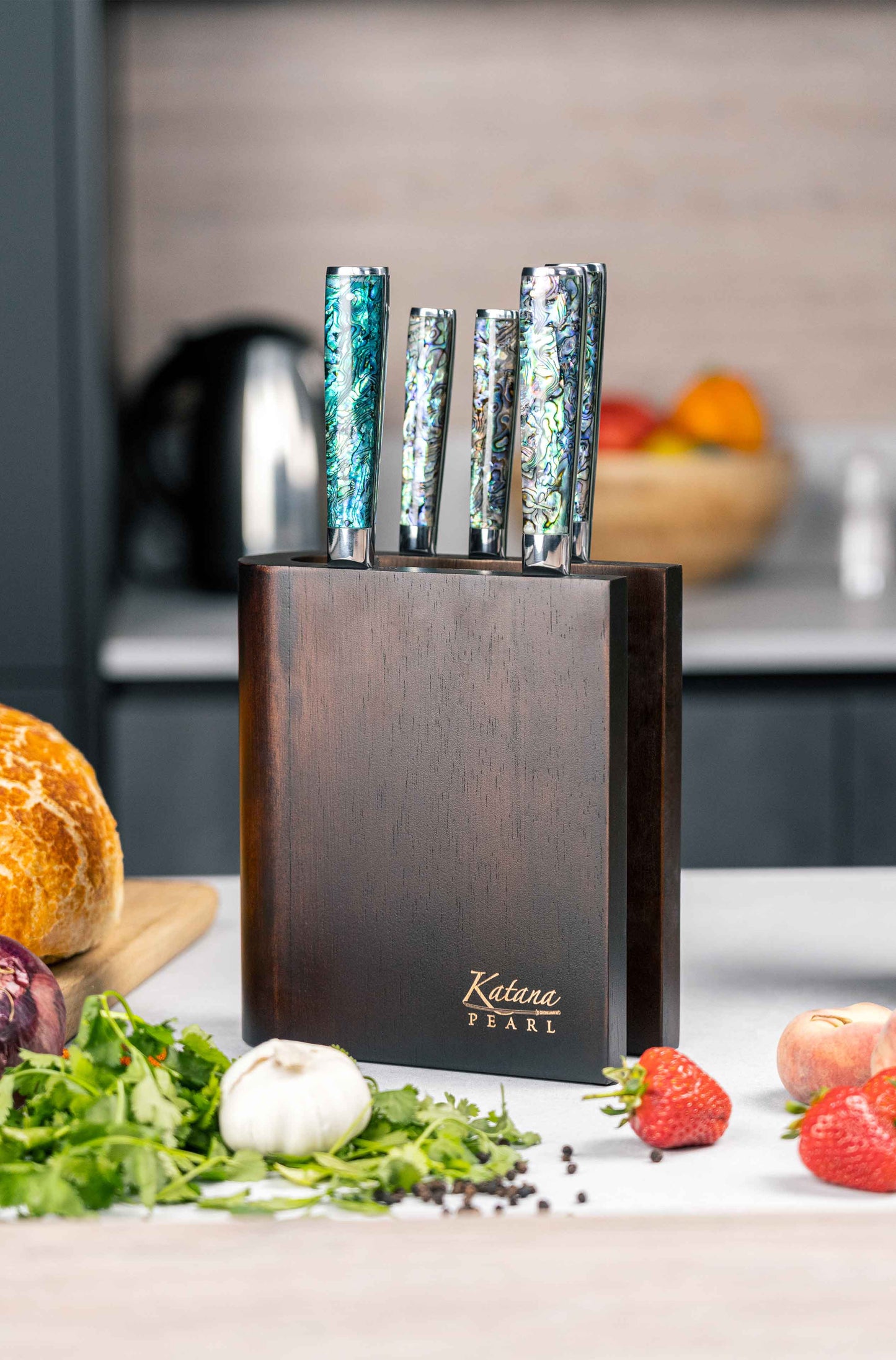 Katana Pearl 6 Pce Knife Block Set