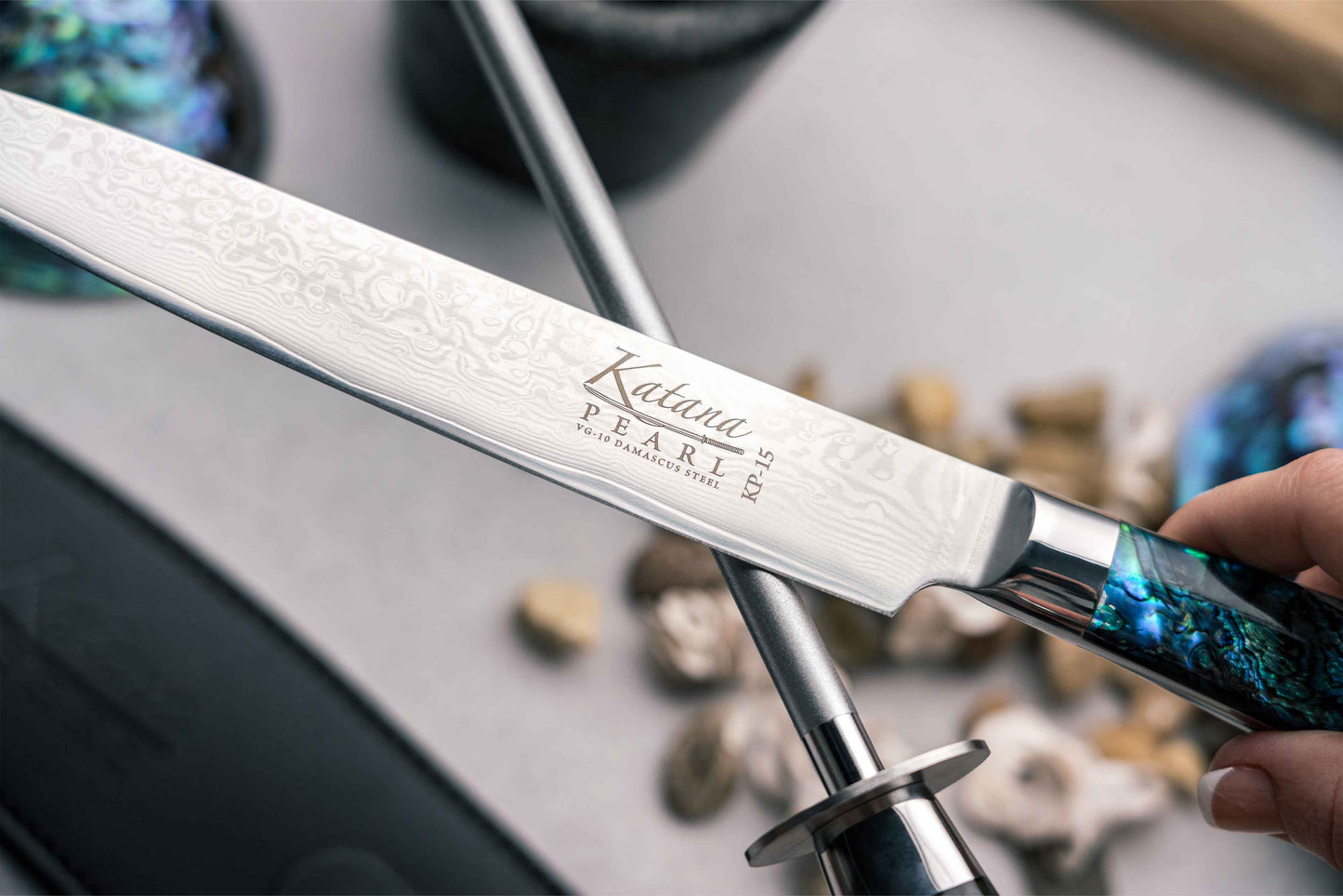 Katana Pearl Diamond Sharpening Steel